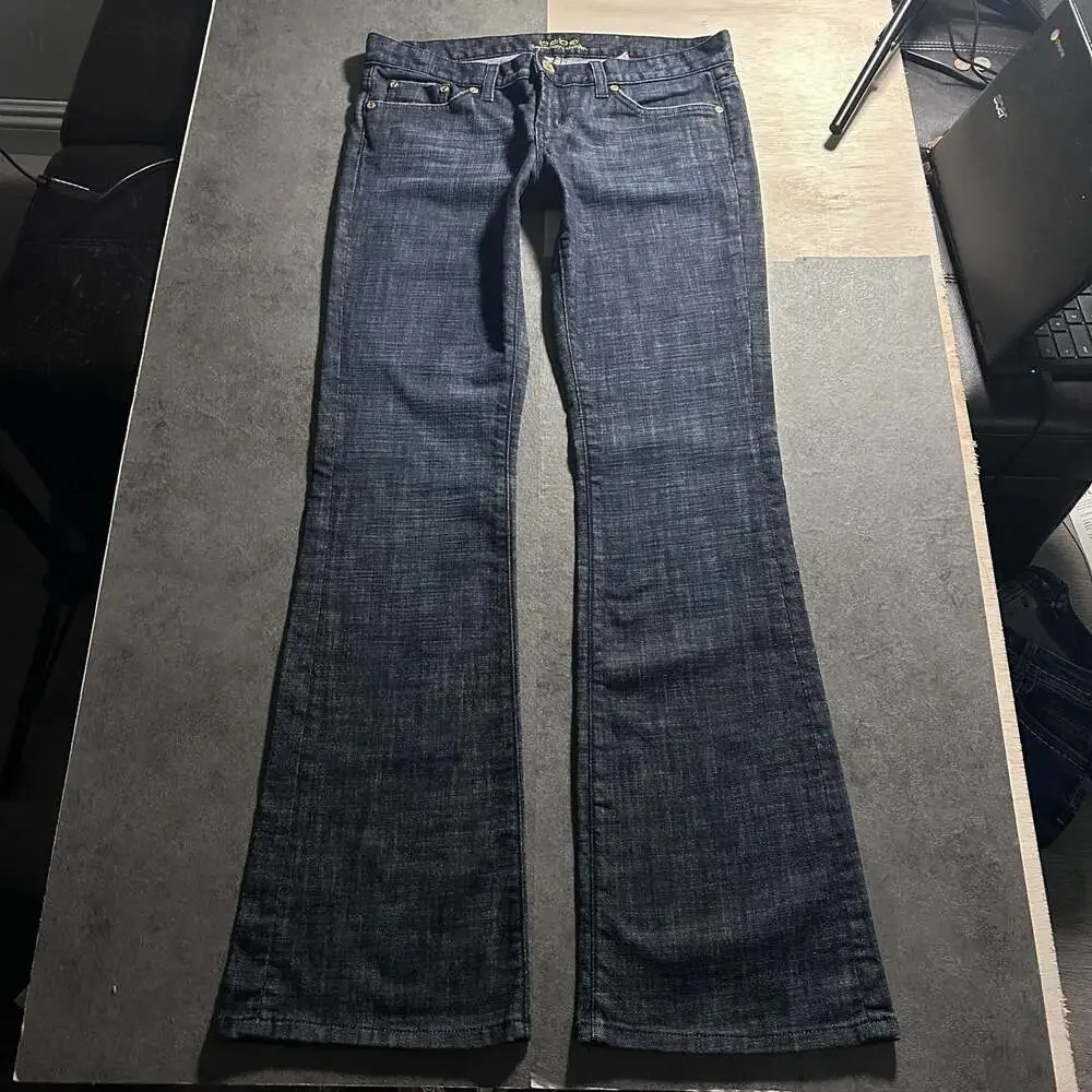 Bebe Premium Denim Women's Dark Wash Bootcut Jeans Made in USA Size 30